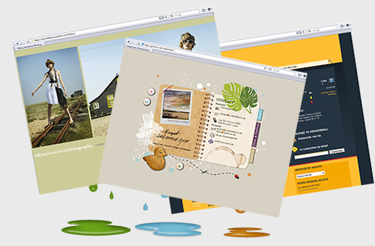 website screenshots