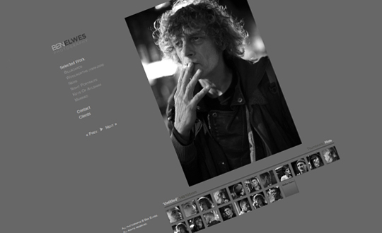 Portfolio site, Ben Elwes london based freelance photographer