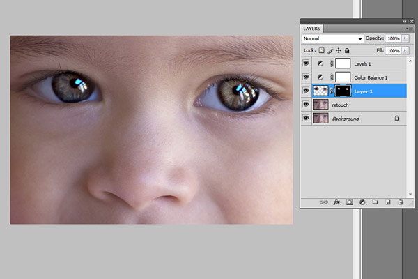 eye sharpening Photoshop tutorial