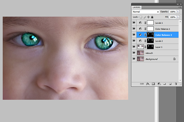 eye sharpening Photoshop tutorial