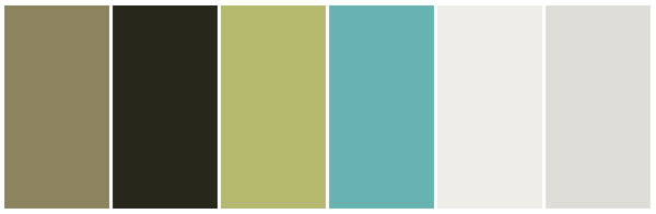 aquamarine olive colour theme