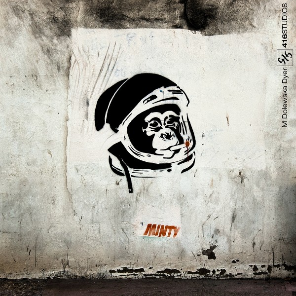 Project - RED: Graffiti graffiti minty monkey b&w wall