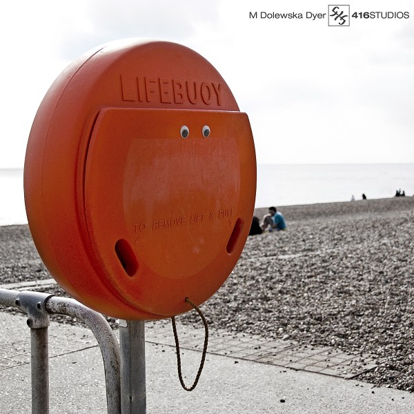 orange lifebuoy life ring seaside Brighton photography photographer