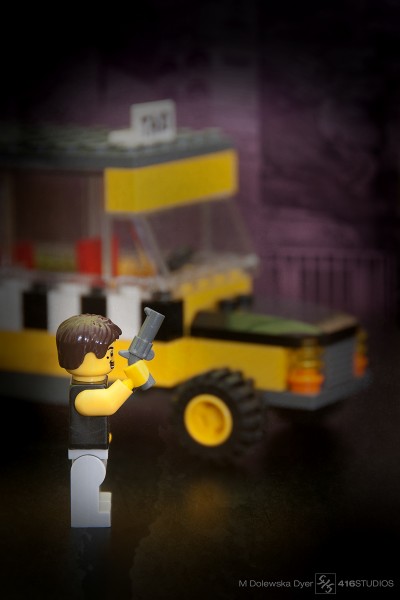 Lego Taxi Driver Movie Robert De Niro yellow cab NY