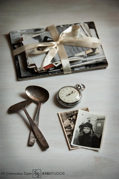 nostalgic photo of my father's belongings and old photographs 