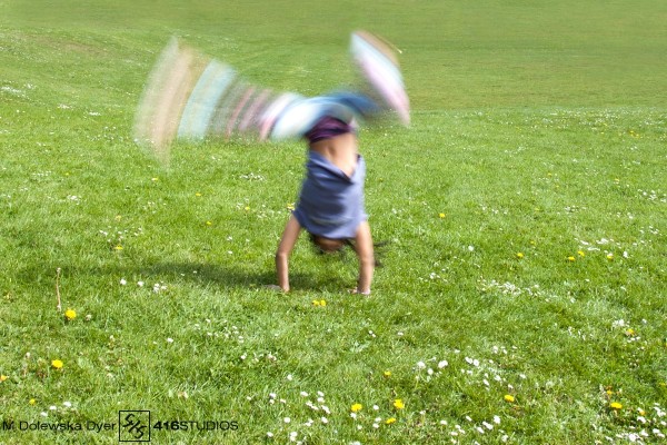 Motion - Cartwheel motion in photography capturing motion